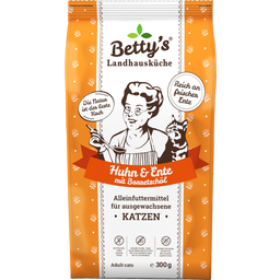 Betty's Landhausküche Suha mačja hrana Adult - piščenc in raca - 300 g
