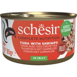 Schesir Boîte Gelée 85 g - Thon et crevettes