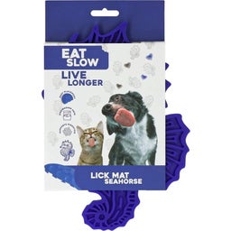 Live Longer - Tappetino da Leccare Seahorse - Blu