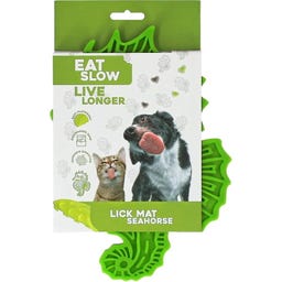 Eat Slow Live Longer Lick Mat Seahorse - Green