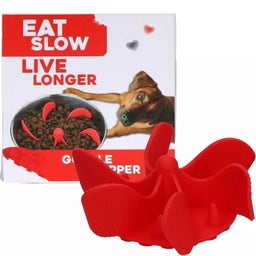 Eat Slow Live Longer - Gobble Stopper - Rosso