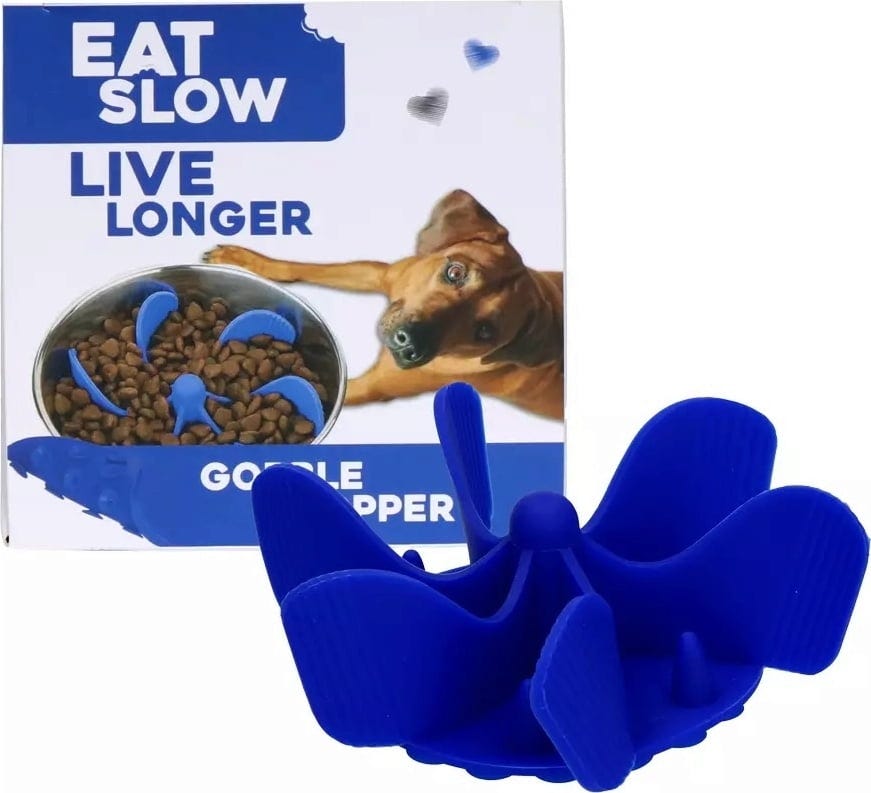 Eat Slow Live Longer Gobble Stopper - Blau