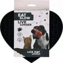 Eat Slow Live Longer Leckmatte Lovely Heart - Grau