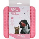 Eat Slow Live Longer Leckmatte Wave - Rosa