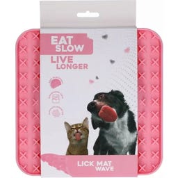 Eat Slow Live Longer - Tapis à Lécher Wave - Rose