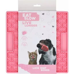 Eat Slow Live Longer - Tappetino da Leccare Bones - Rosa