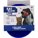 Eat Slow Live Longer Leckmatte Wobble Bowl - Blau