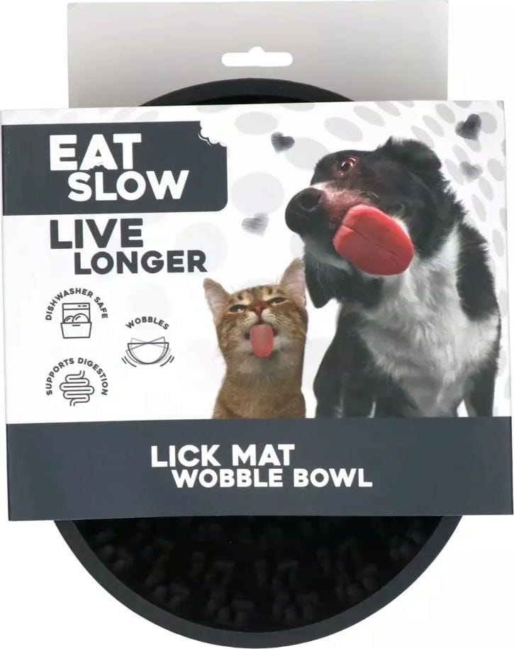 Eat Slow Live Longer Leckmatte Wobble Bowl - Grau