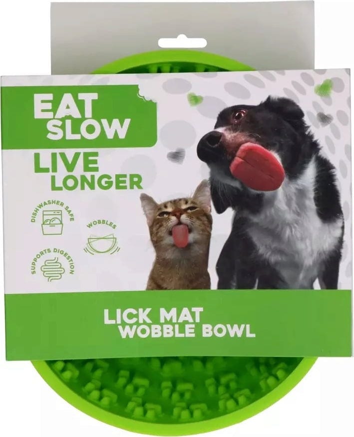 Eat Slow Live Longer Leckmatte Wobble Bowl - Grün
