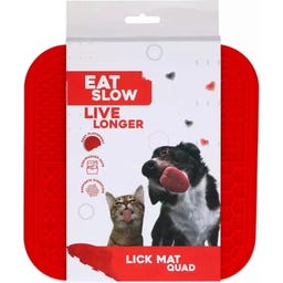 Eat Slow Live Longer lízací podložka Quad - Red