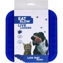 Eat Slow Live Longer - Tappetino da Leccare Quad - Blu