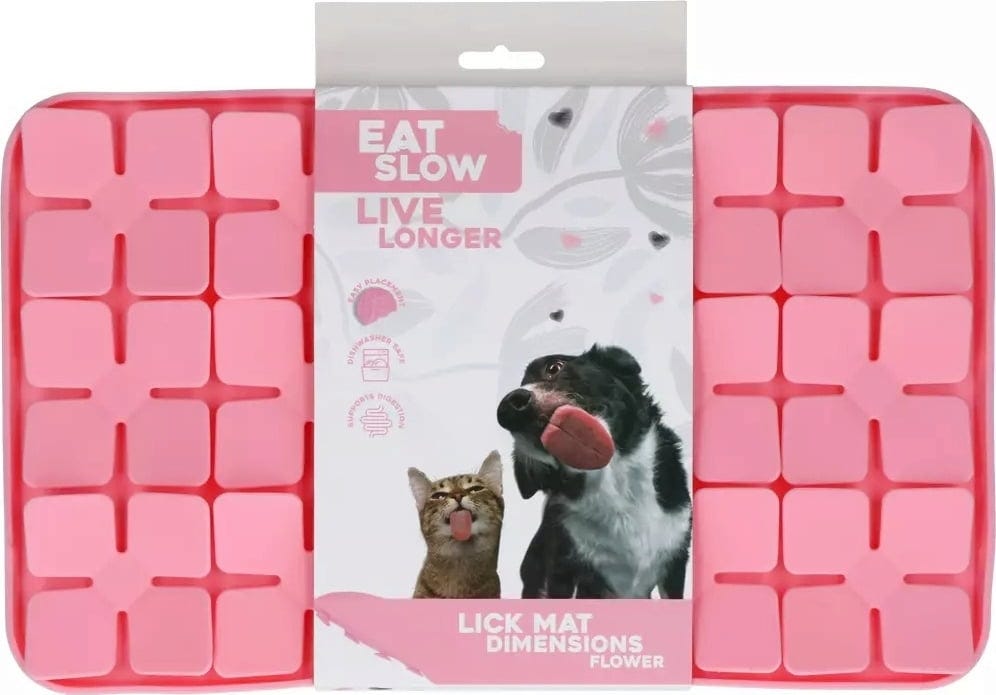 Eat Slow Live Longer Leckmatte Dimensions Flower - Rosa