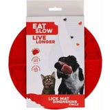 Eat Slow Live Longer Leckmatte Dimensions Circle