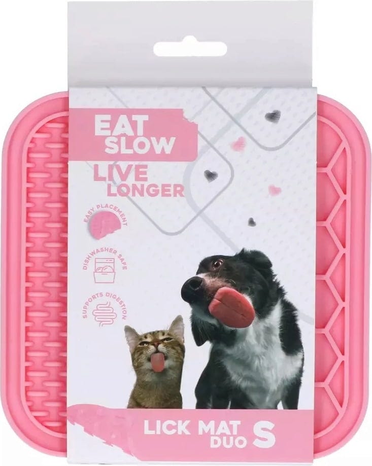 Eat Slow Live Longer Leckmatte Duo S - Rosa