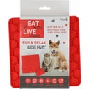 Live Longer - Podloga za lizanje Honeycomb - Rdeča