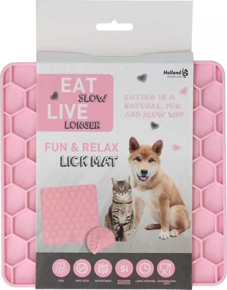 Eat Slow Live Longer Leckmatte Honeycomb - Rosa