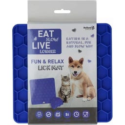 Live Longer - Tappetino da Leccare Honeycomb - Blu