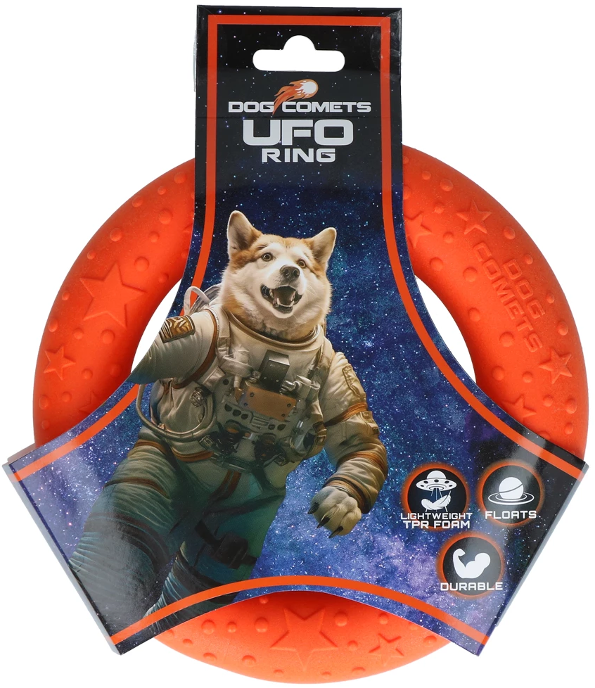 Dog Comets UFO Ring - Orange