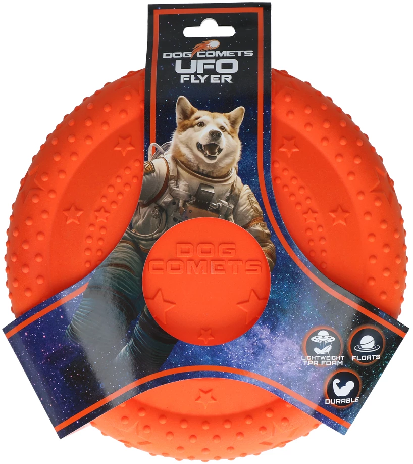 Dog Comets UFO Flyer - Orange