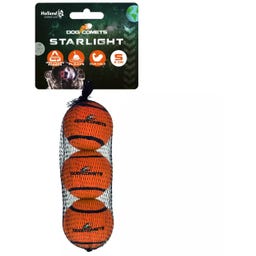 Dog Comets Starlight Tennisbal - Oranje - S (set van 3)