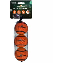 Dog Comets Starlight Tennis Ball Orange - M (3-piece pack)