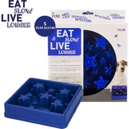 Eat Slow Live Longer Star S - Bleu