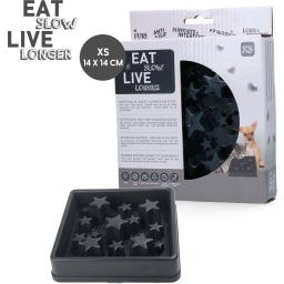 Live Longer Star XS Slow Feeder Bowl - Grey