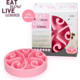 Live Longer Slow Feeder Bowl Original L - Pink