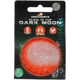 Dog Comets Glow In The Dark Moon Ball Orange - S