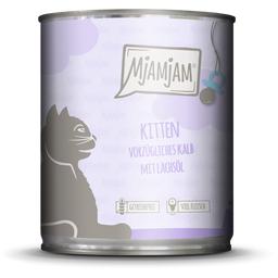 Mjamjam Kitten mit Kalb und Lachsöl - 800 g