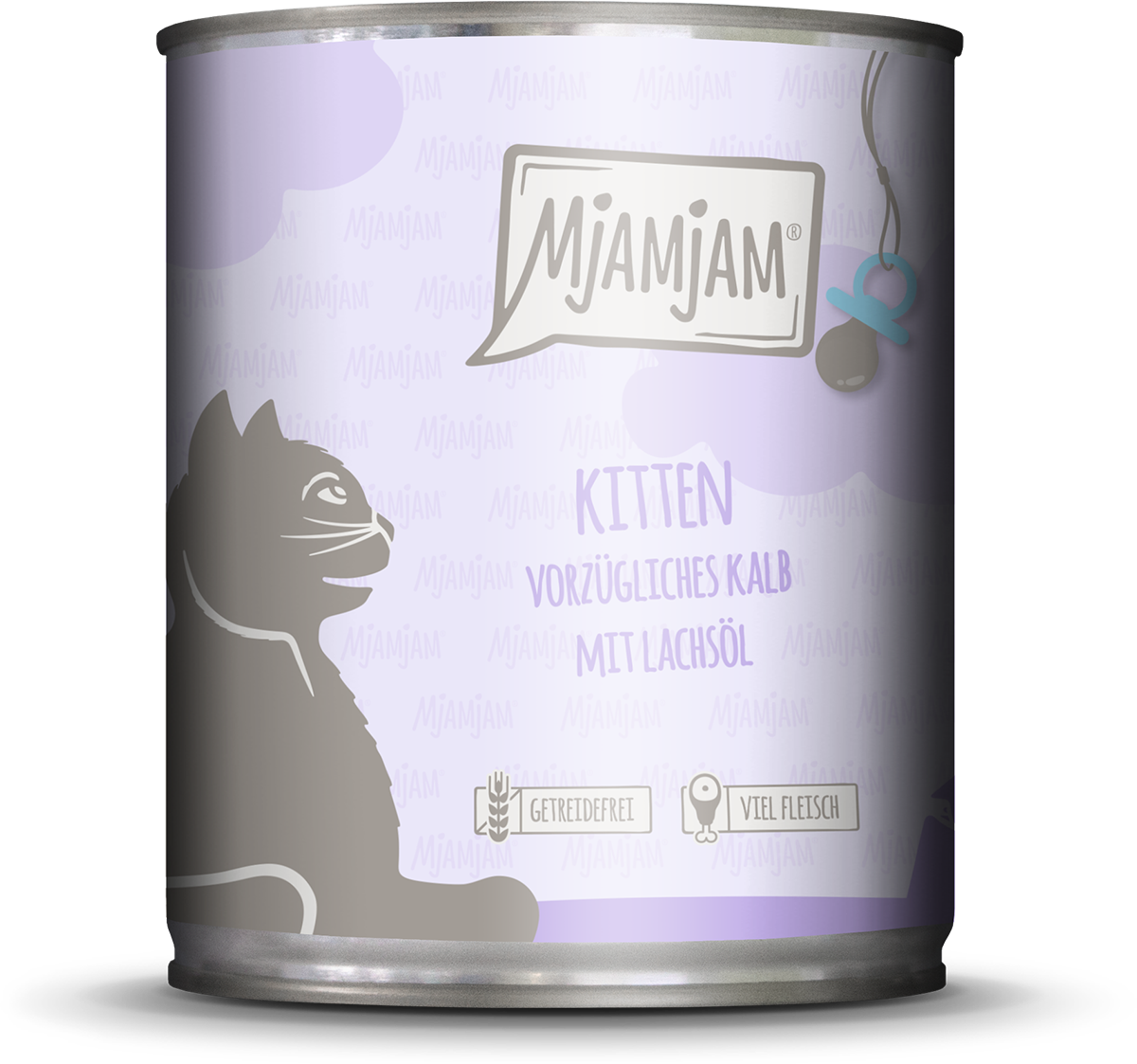 Mjamjam Kitten mit Kalb und Lachsöl - 800 g