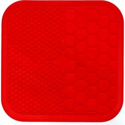 Eat Slow Live Longer - Tapis à Lécher Duo L - Rouge