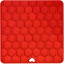 Eat Slow Live Longer Lick Mat Honeycomb - Red