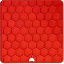 Live Longer - Tappetino da Leccare Honeycomb - Rosso