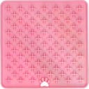 Eat Slow Live Longer Lick Mat Cross - Pink