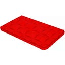 Eat Slow Live Longer Lick Mat Dimensions Flower - Red