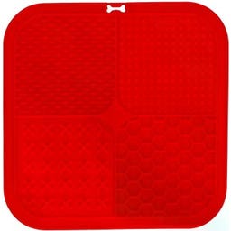 Eat Slow Live Longer - Tappetino da Leccare Quad - Rosso