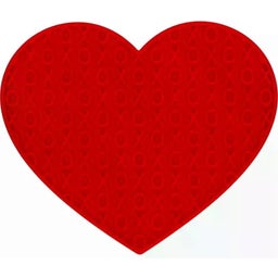 Live Longer - Tappetino da Leccare Lovely Heart - Rosso