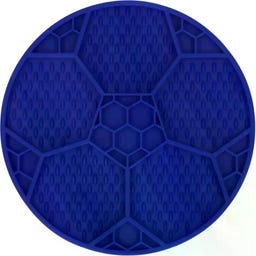 Live Longer - Tapis de Léchage Soccer Ball - Bleu