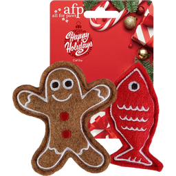 Happy Holidays Spielzeug Lebkuchenmann & Fisch