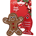 Happy Holidays Spielzeug Lebkuchenmann & Fisch