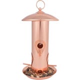 Esschert Design Copper-Plated Bird Feeder Silo