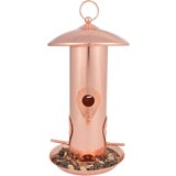 Esschert Design Copper-Plated Bird Feeder Silo