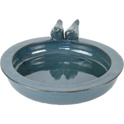 Esschert Design Bain d'Oiseau - Bleu pétrole