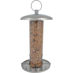 Esschert Design Stainless Steel Bird Feed Silo - 1 item