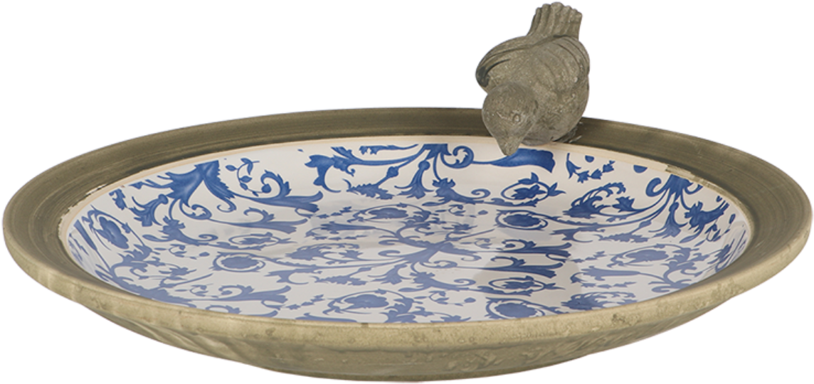 Esschert Design Aged Ceramic Vogeltränke - 1 Stk