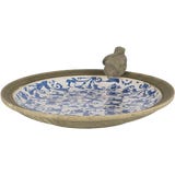 Esschert Design Aged Ceramic Birdbath