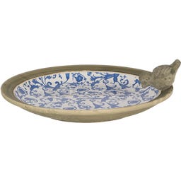 Esschert Design Aged Ceramic Birdbath - 1 item