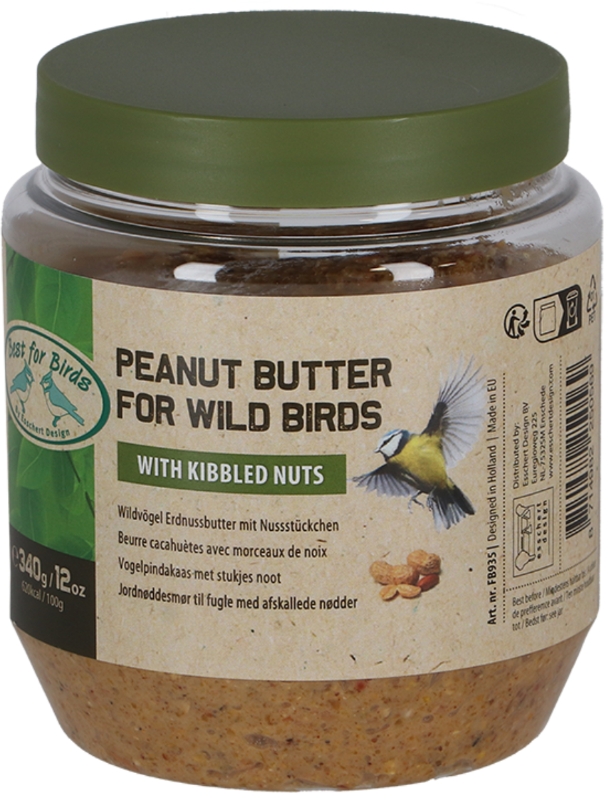 Esschert Design Erdnussbutter mit Nussstückchen - 340 g