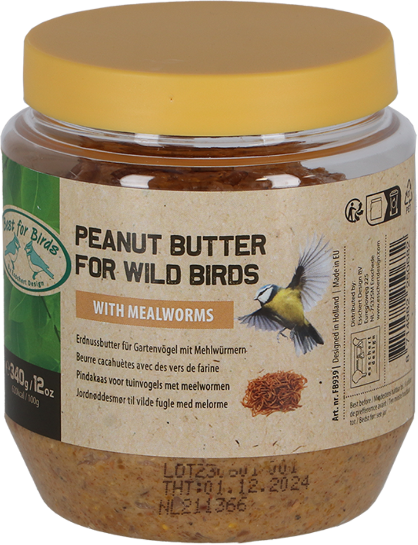 Esschert Design Erdnussbutter mit Mehlwürmern - 340 g